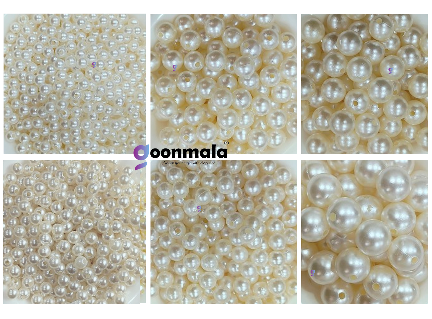 Pearl Beads for Craft, works, 3 to 12mm, 1575 pc - Image 4