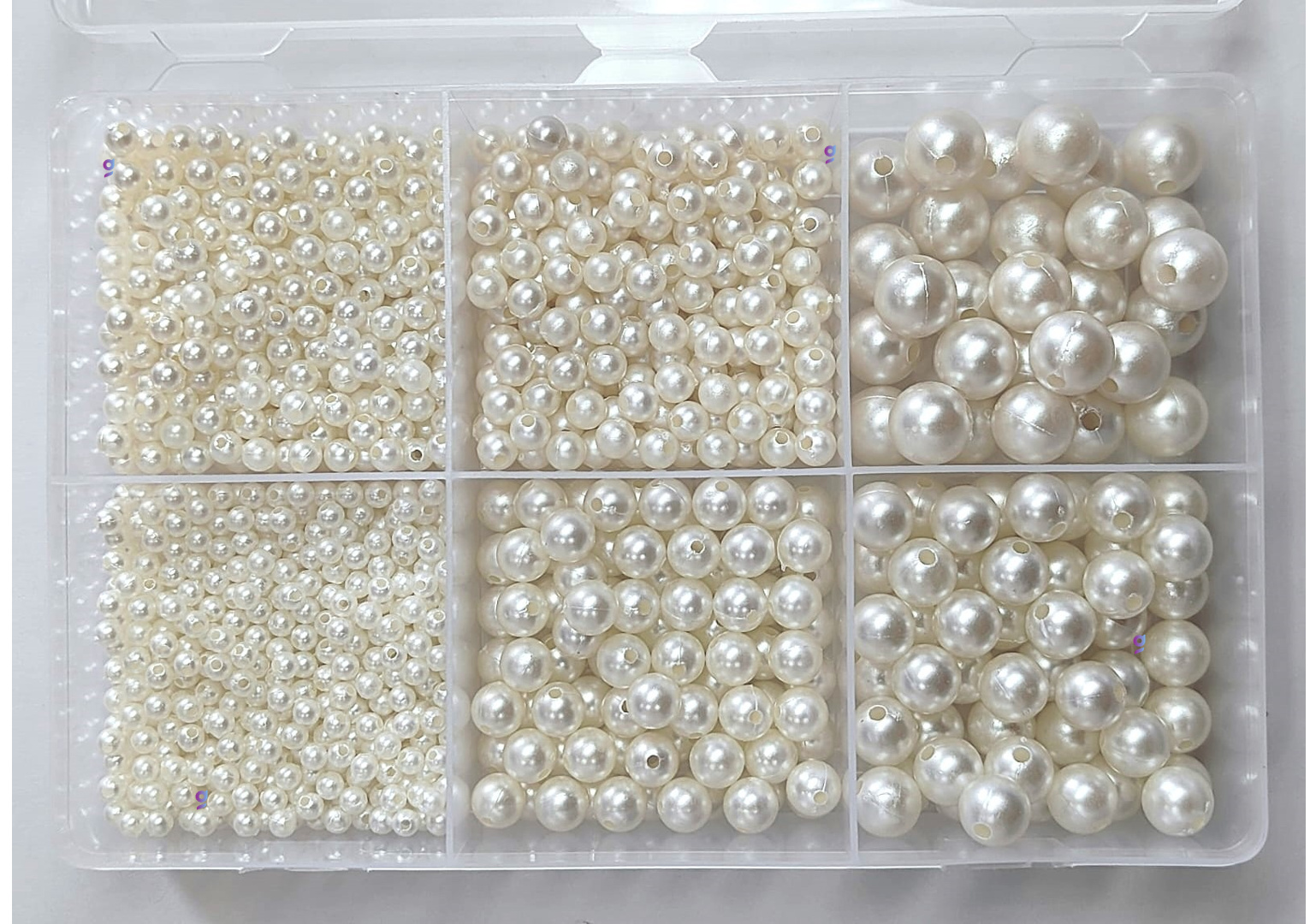 Pearl Beads for Craft, works, 3 to 12mm, 1575 pc