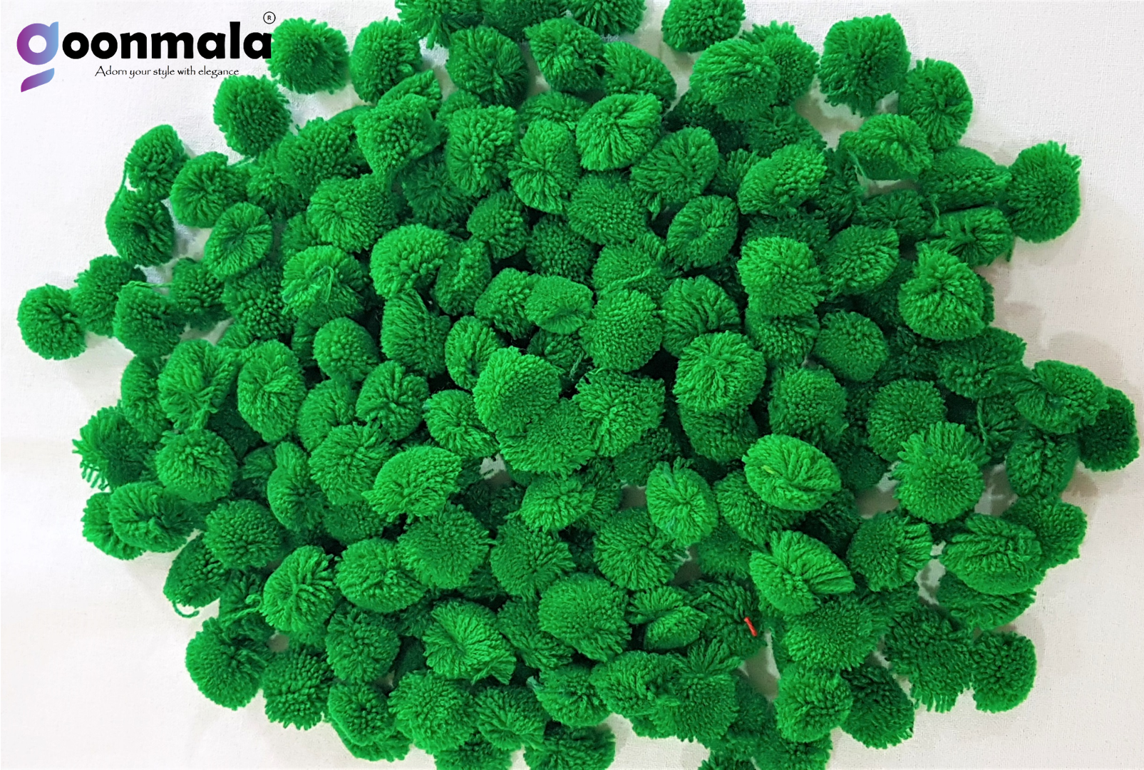 Pom Pom Balls small size,200 Pieces Pom Pom Balls for Arts, Craft and Handicrafts woollen, Green - Image 2