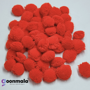 Pom Pom Balls small size,200 Pieces Pom Pom Balls for Arts & Craft, decoration works, Red
