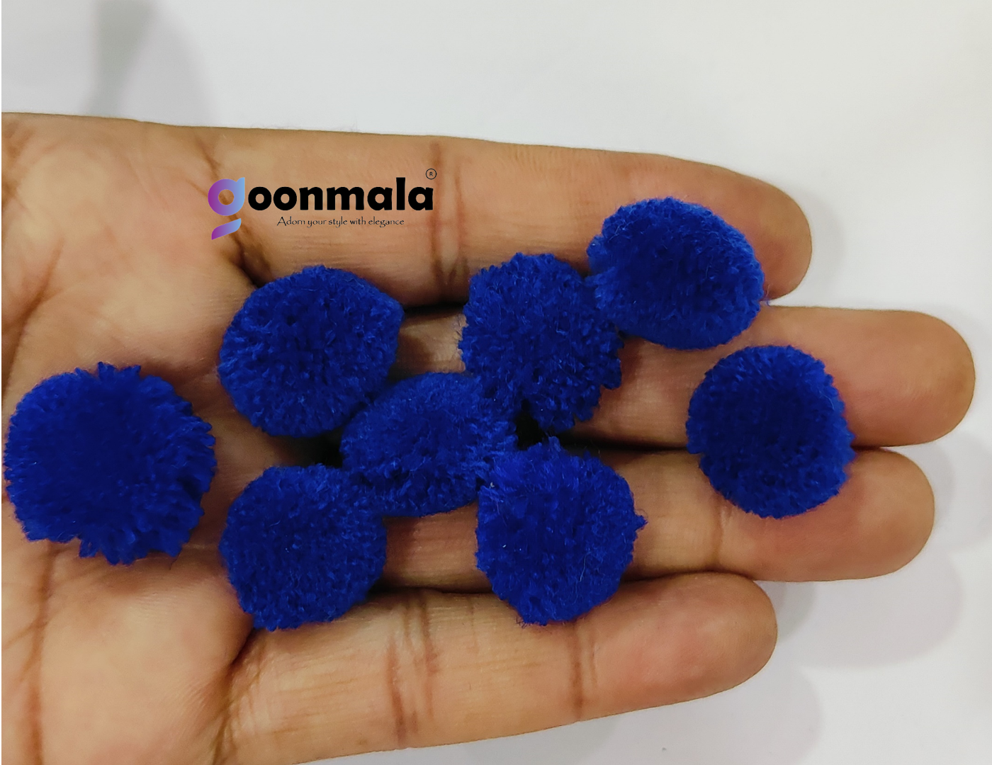Pom Pom Balls small size,200 Pieces Pom Pom Balls for Arts, Craft and Handicrafts woollen, Blue - Image 2