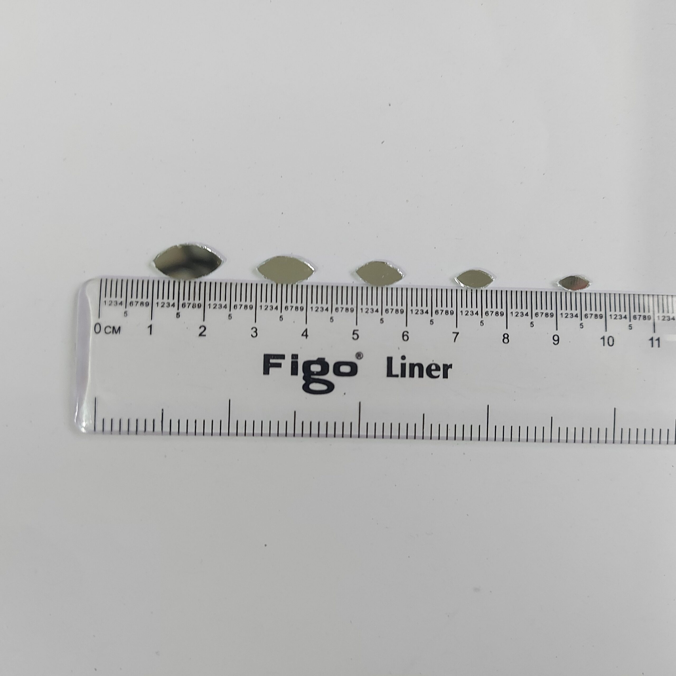 Mirror For Jewellery Making, Craft Work and Lippan Art Work, Silver Eye /marquise - Image 2