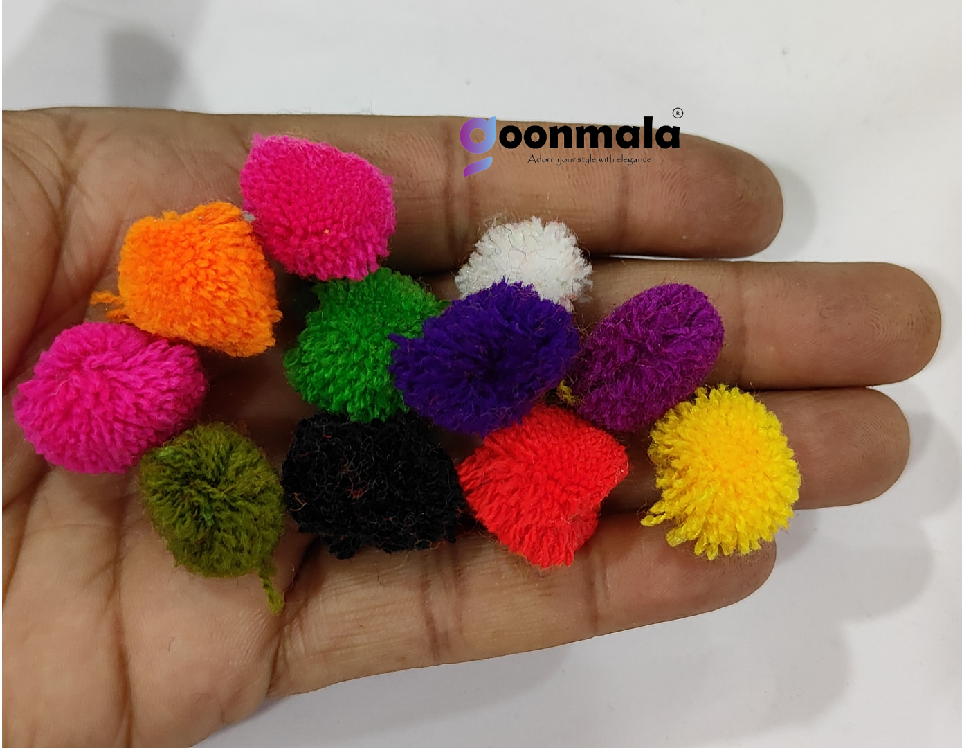 Pom Pom Balls small size,200 Pieces Pom Pom Balls for Arts, Craft and Handicrafts woollen, Multi colour - Image 2