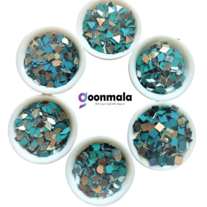 Mirror beads For Jewellery Making, Craft Work and Lippan Art Work, Silver 6 shape small mirror, 6x100