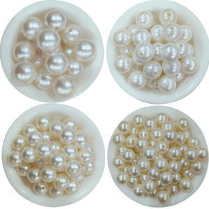 Pearl Beads for Craft, works, 10/12/14/18 mm size, Total- 200 pieces,