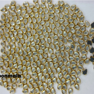 Kundan stone For Jewellery making, Bangles Embroidery Craft & Cloth Works, 4x6 mm Drop Sliver 500 pieces