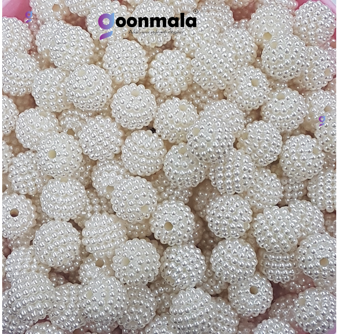 Designer Pearl Beads openable for Craft Jewllery Embroidery, Arts & Craft, decoration works, 14mm Dia