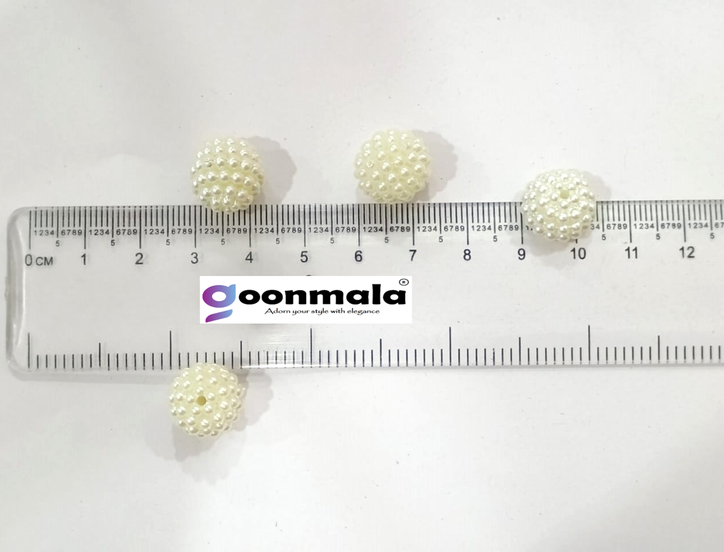 Designer Pearl Beads openable for Craft Jewllery Embroidery, Arts & Craft, decoration works, 14mm Dia - Image 3