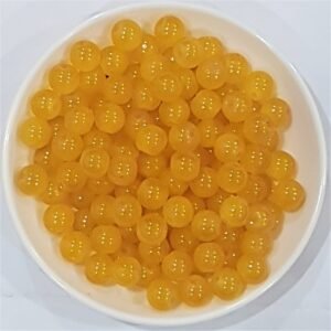 Glass beads for bracelet, Rakhi, Jewellery making 8mm ,Yellow 100 pieces
