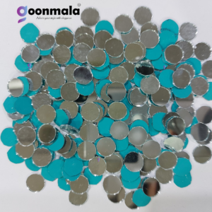 Mirror beads For Jewellery Making, Craft Work and Lippan Art Work, Silver Round 12mm 500 Pieces