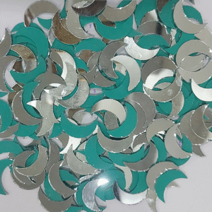 Mirror beads For Jewellery Making, Craft Work and Lippan Art Work, Silver Moon 20mm 500 Pieces