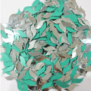 Mirror beads For Jewellery Making, Craft Work and Lippan Art Work, Silver S leaf 22x8mm 500 Pieces