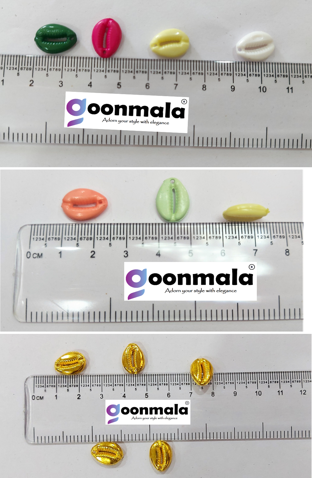 Multi Colour Artificial (CCB) kodi/Cowrie for Craft, Jewllery, Bracelet, Rakhi, Embroidery Work 200 Piece - Image 2