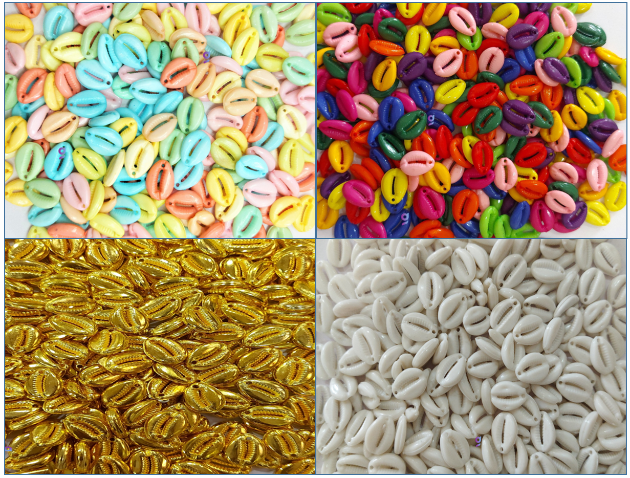 Multi Colour Artificial (CCB) kodi/Cowrie for Craft, Jewllery, Bracelet, Rakhi, Embroidery Work 200 Piece