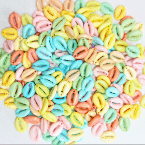 Pastal Colour Artificial (Plastic) kodi/Cowrie for Craft, Jewllery, Bracelet, Rakhi, Embroidery Work 200 Piece