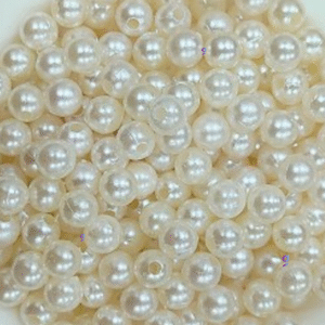 Pearl Beads for Craft, Jewllery making, Embroidery 6 mm 100gms