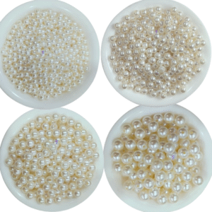 Pearl Beads for Craft, works, 3/4/6/8 mm, Total- 1400 pieces
