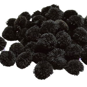 Pom Pom Balls small size,200 Pieces Pom Pom Balls for Arts, Craft and Handicrafts woollen, Black