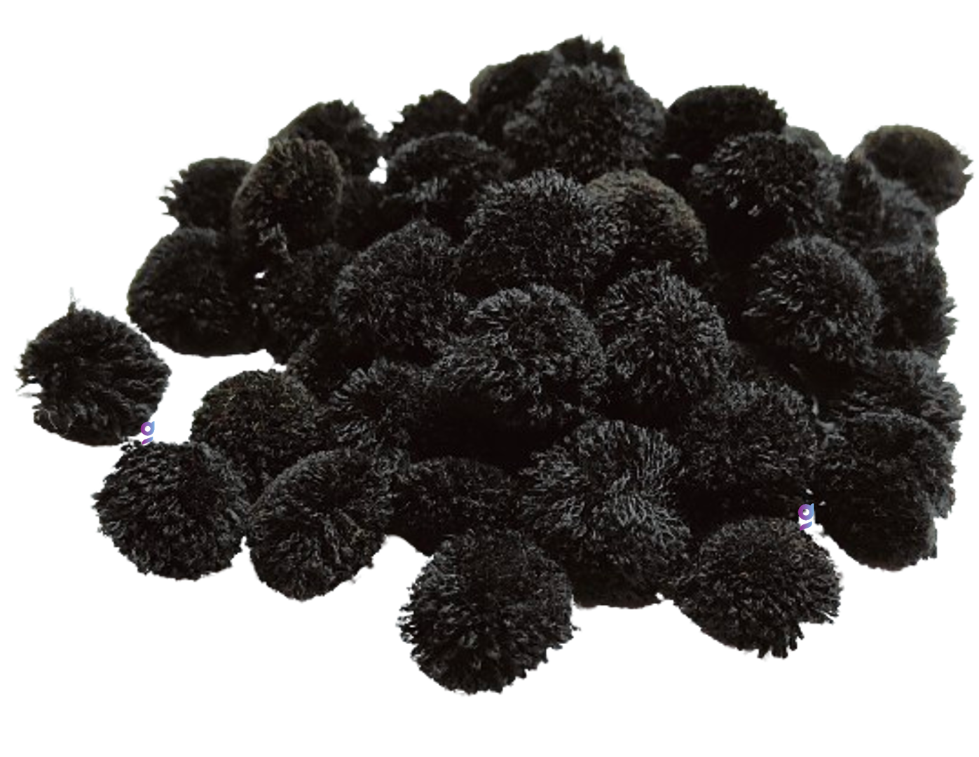 Pom Pom Balls small size,200 Pieces Pom Pom Balls for Arts, Craft and Handicrafts woollen, Black