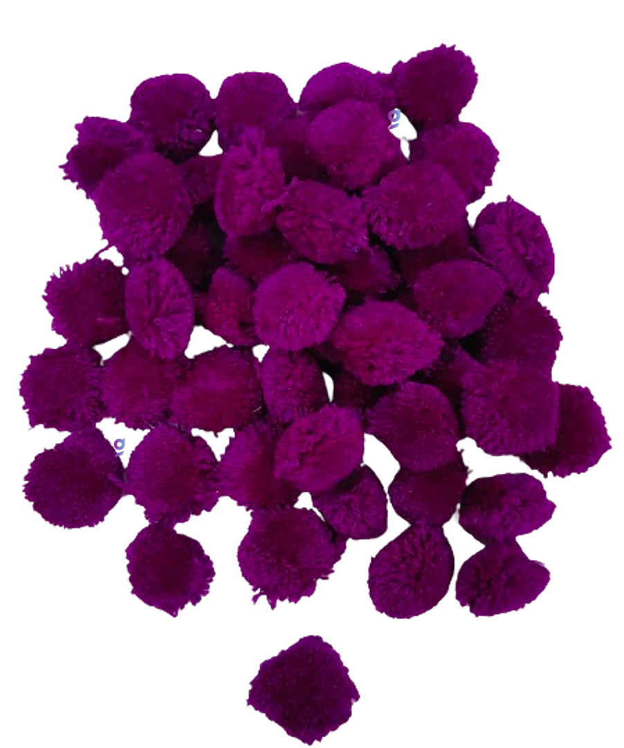 Pom Pom Balls small size,200 Pieces Pom Pom Balls for Arts, Craft and Handicrafts woollen, Purple