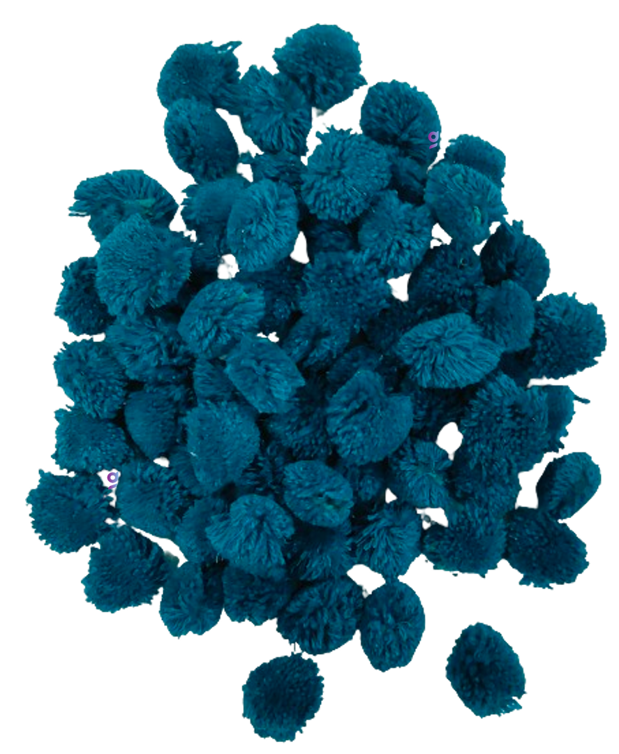 Pom Pom Balls small size,200 Pieces Pom Pom Balls for Arts, Craft and Handicrafts woollen, Teal blue
