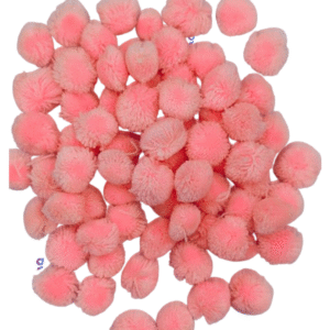 Pom Pom Balls small size,200 Pieces Pom Pom Balls for Arts, Craft and Handicrafts woollen, Light pink