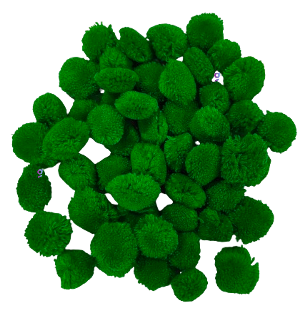 Pom Pom Balls small size,200 Pieces Pom Pom Balls for Arts, Craft and Handicrafts woollen, Green