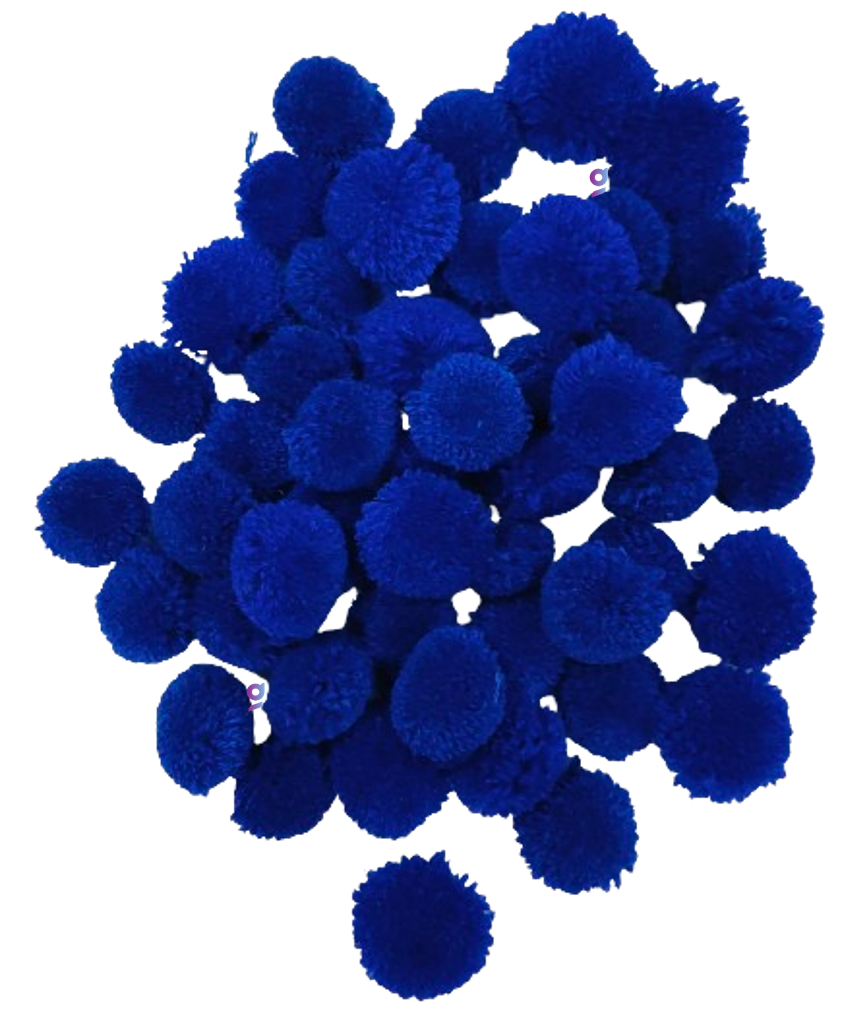 Pom Pom Balls small size,200 Pieces Pom Pom Balls for Arts, Craft and Handicrafts woollen, Blue