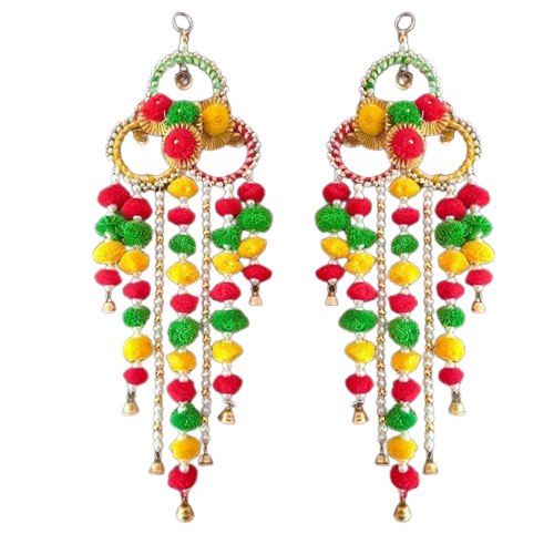 Pom Pom Balls small sizes for Arts, Craft and Handicrafts woollen 100 pieces each, Yellow & Green - Image 3