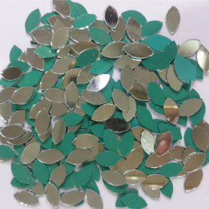 Mirror beads For Jewellery Making, Craft Work and Lippan Art Work, Silver Eye shape