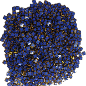 Kundan stone For Jewellery making, Bangles Embroidery Craft & Cloth Works, Plastic Square Kundan 4x4mm, 500 pieces, Blue
