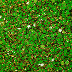 Kundan stone For Jewellery making, Bangles Embroidery Craft & Cloth Works, Plastic Square Kundan 4x4mm, 500 pieces, Green