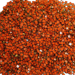 Kundan stone For Jewellery making, Bangles Embroidery Craft & Cloth Works, Plastic Square Kundan 4x4mm, 500 pieces, Orange